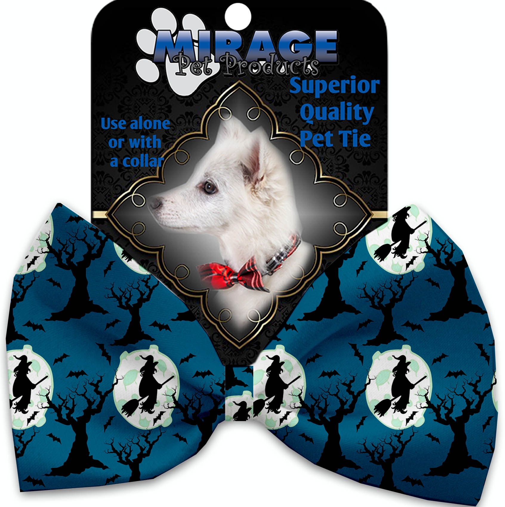 Salem Witches Pet Bow Tie Collar Accessory with Velcro